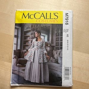 NEW McCalls Outlander costume sewing pattern. M7916